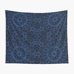 Blue Velvet Kaleidoscope Tapestry
