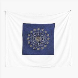 Blue Velvet Mandala Tapestry