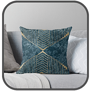 Blue Velvet Pillows Cover