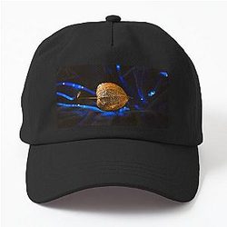 Golden Seed Pod on Blue Velvet Dad