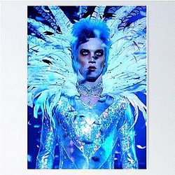 Blue velvet glam rock poster