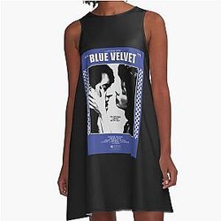 Blue Velvet Dress