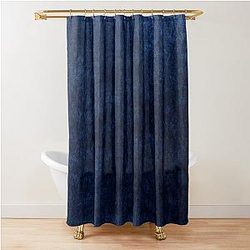 Blue Velvet Shower Curtain
