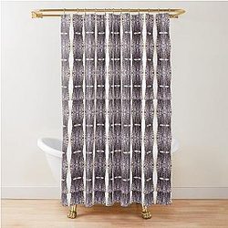 Blue Velvet Pattern Shower Curtain