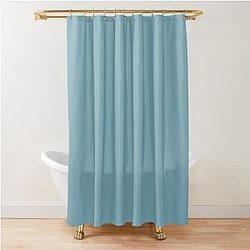 Christmas Icy Blue Velvet Shower Curtain