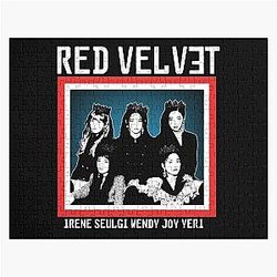 Blue Velvet Lynch Inspired Vintage Red Room Pink Jigsaw Puzzle