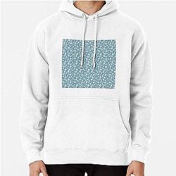 Christmas Icy Blue Velvet Snow Pullover Hoodie