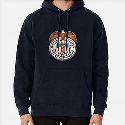 U.S. Merchant Marine - USMM Emblem over Blue Hoodie
