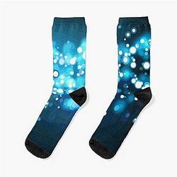 Blue velvet socks