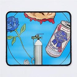 Blue Velvet Movie Art Mouse Pad