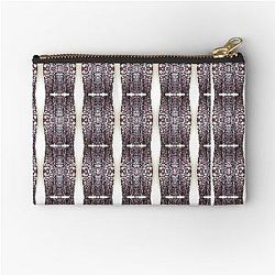 Blue velvet zipper pouch