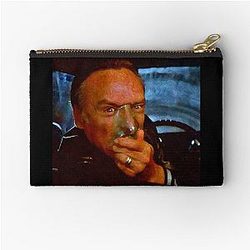 Blue Velvet Inspired Vintage Floral Zipper Pouch