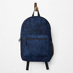 Blue Velvet Texture Backpack