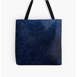Blue Velvet Texture Tote Bag