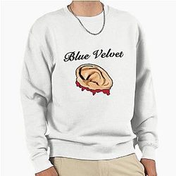 Blue Velvet Pullover Sweatshirt