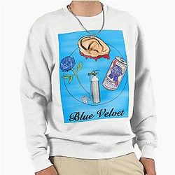 Blue Velvet Pullover Sweatshirt
