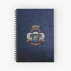 75th Ranger Regiment Army Rangers Special Edition Blue Velvet Notebook