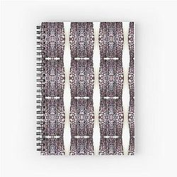 Blue velvet pattern notebook