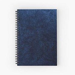Blue Velvet Spiral Notebook