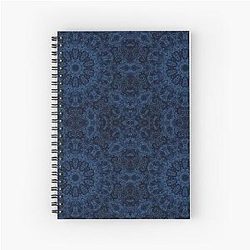 Blue Velvet Spiral Notebook