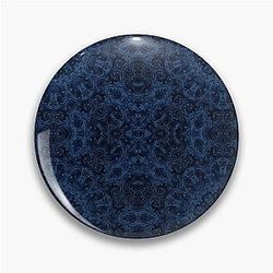 Blue Velvet Swirls Pin