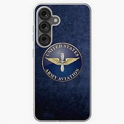 U.S. Army Aviation Branch Insignia over Blue Soft Case