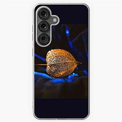 Golden Seed Pod on Blue Velvet Samsung Case