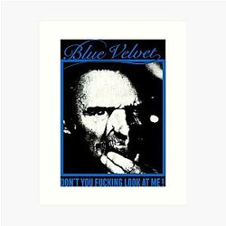 AK Blue Velvet Art Print