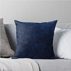 Blue Velvet Throw Pillow