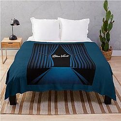 Blue Velvet Minimalism Throw Blanket