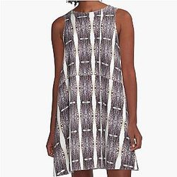 Blue Velvet A-Line Dress
