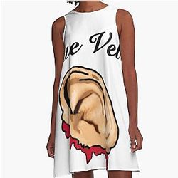 Blue Velvet movie ear art A-Line Dress