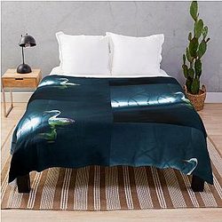Blue Velvet Throw Blanket