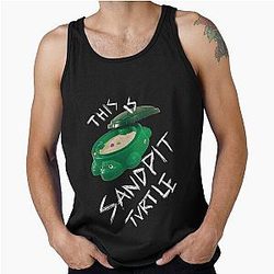 This Is Sandpit White Turtle Tank Top
