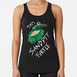 This Sandpit Turtle White Classic Racerback Tank Top