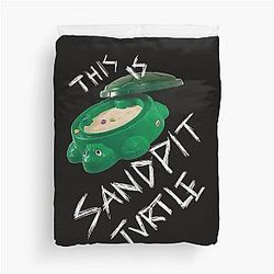 This Is Sandpit Turtle Meme Duvet Cover