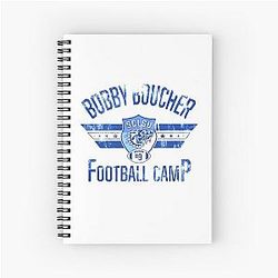 Bobby Boucher Football Camp Mud Dogs Water Boy Funny Vintage Movie Notebook