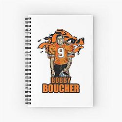 Birthday Party Stencil Art Bobby Boucher Girls Spiral Notebook