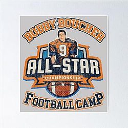 Bobby Boucher All-Star Football Camp Worn Poster