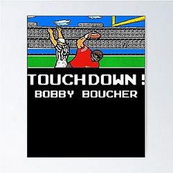 Tecmo Bowl Bobby Boucher Touchdown Poster