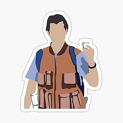 Adam Sandler Bobby Boucher Waterboy Sticker