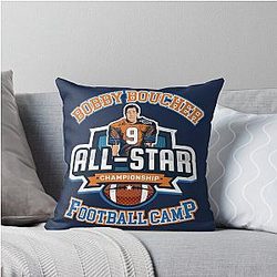 Bobby Boucher All-Star Football Camp Throw Pillow