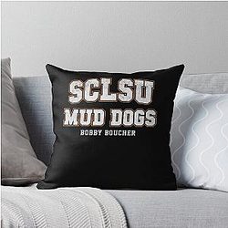 South Central Louisiana State University Mud Dogs Bobby Boucher Throw Pillow