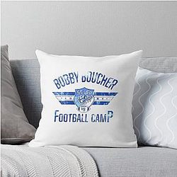 Bobby Boucher Football Camp Funny Vintage Movie Throw Pillow
