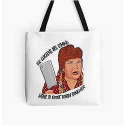 Chickens Are Coming Home to Roost Bobby Boucher All Over Print Tote Bag