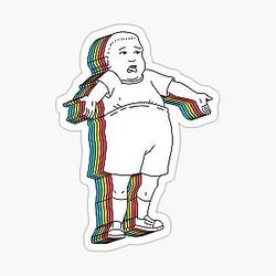 Bobby Hill - What are you talking about Glossy Sticker