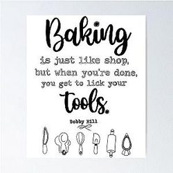 Bobby Hill Baking Poster