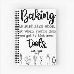 Bobby Hill Baking Spiral Notebook