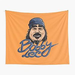 Bobby Lee Blue Beanie Illustration Tapestry