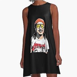 Animated Bobby Lee Tiger Belly A-Line Dress